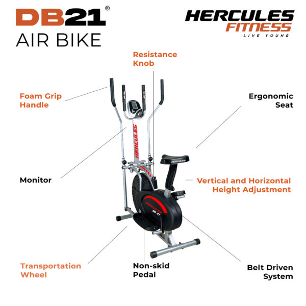 dual exercise bike fitness equipment online in Rajkot, India