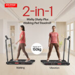Sparnod WalkyShaky Plus 2-in-1 Walking Pad Treadmill | Foldable Under Desk Treadmill for Home Use - Image 3