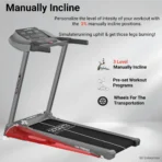 Cardioworld CW Trendz Treadmill – 3 HP, Manual Incline - Image 2