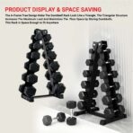 SDR-02 A-Frame 6-Tier Dumbbell Rack Stand for Home Gym (Dumbbells not included) - Image 5