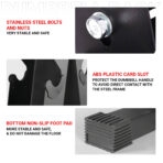 SDR-02 A-Frame 6-Tier Dumbbell Rack Stand for Home Gym (Dumbbells not included) - Image 3