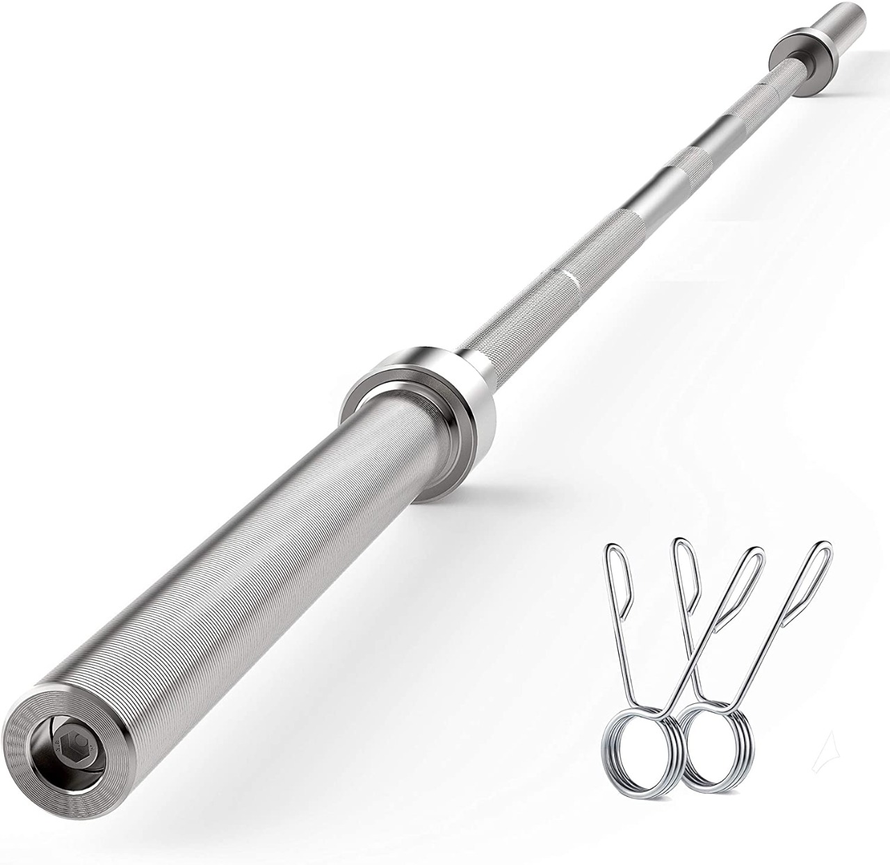 SRO-Olympic20Barbell20Rod20with20Collars SRO - Sparnod Olympic Barbell Rod with Collars - Image 1
