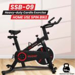 SSB-09 Spin Bike Exercise Cycle for Home Gym with 9 kg Heavy-duty Flywheel - Image 3