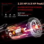 STH-4200 (2.25 HP DC Motor) multi-function with Semi Auto Lubrication Treadmill - Image 9